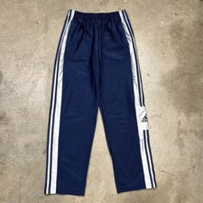 Vintage Adidas Sweatpants Snap Off navy blue 90s white tag