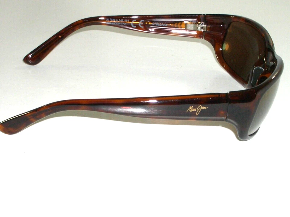GAFAS DE SOL MAUI JIM MJ-103-10 DOBLE DEGRADADO RAYA MARRÓN TONO ROSA ENVOLTURAS Foto 3 de 4