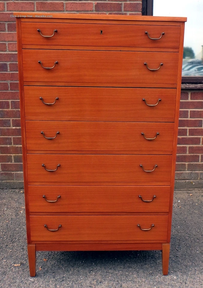 Vintage Heals Borge Mogensen Soborg Danish 1960s teak bedroom chest of drawers - Image 4 of 4