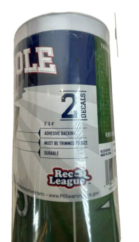 Cornhole Decals Football Field Adhesive Backing ~ Rec League 2X4 Skins (2 Decal) - Picture 5 of 6