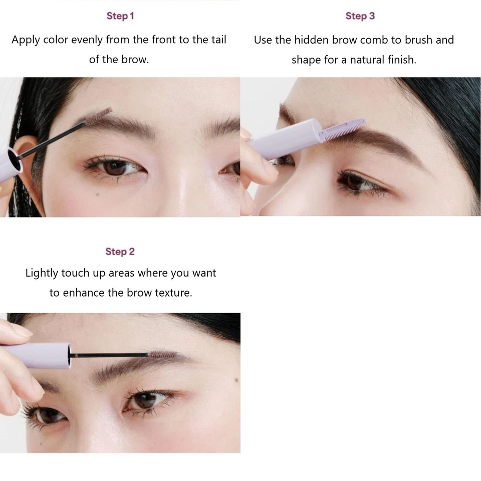 ENTROPY MAKE UP Tough Brow Finisher 5ml 5colors Brow Color Mascara - Image 3 of 4