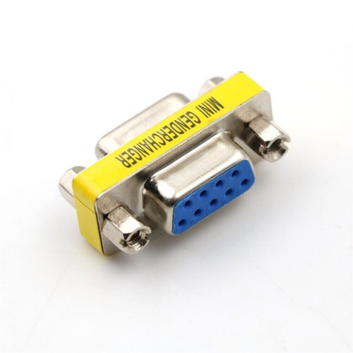 Serial RS-232 DB9 9 Pin Female to Female F/F Gender Changer Coupler Adapter - Picture 2 of 5