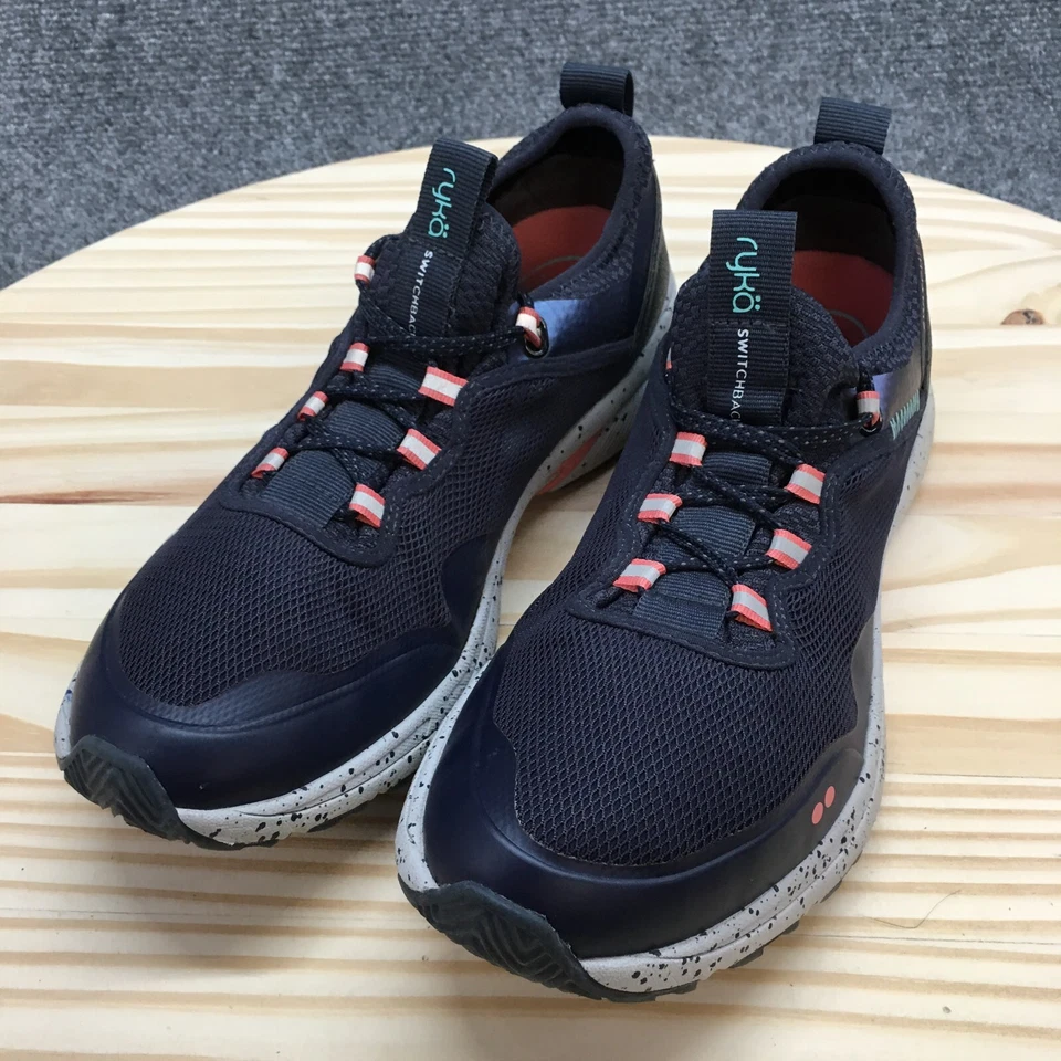 Ryka Zapatos Mujer 8.5 W Switchback Atlético Correr Tenis Azul Tela Con Cordones Foto 3 de 4