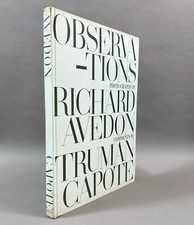 Richard Avedon, Truman Capote / Observations SIGNED & DATED 1st Edition 1959
