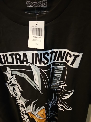New Dragon Ball Z Goku Ultra Instinct Split Licensed Mens T Shirt Size XL - Picture 2 of 3