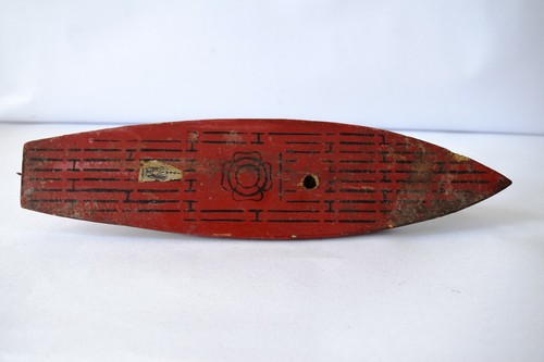 Vintage Sail Boat Ideal Toy Company Handmade Wooden Red Painted Collectibles"F7 - Picture 4 of 6