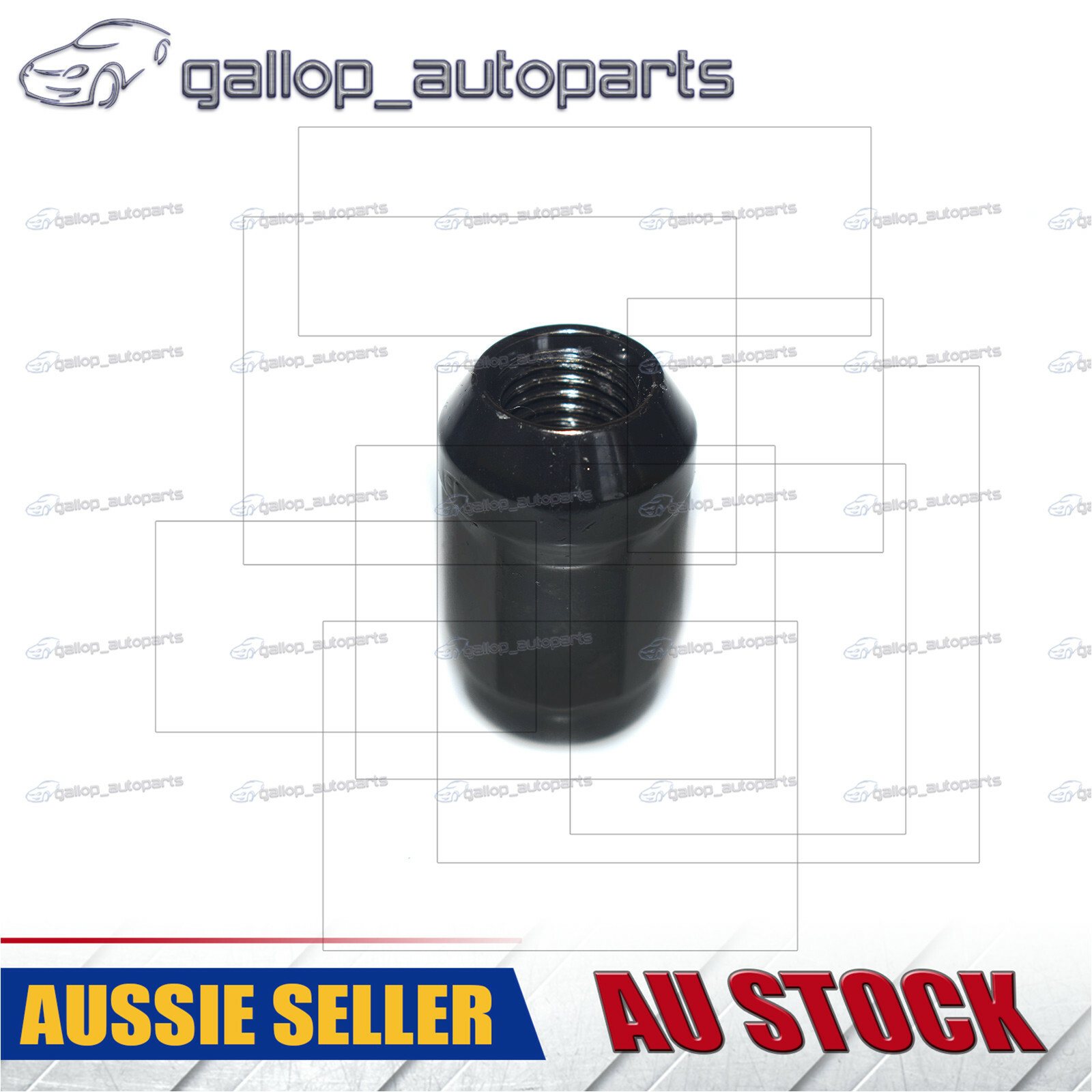 24PCS M12x1.5 Wheel Nut Lug Nuts Fit For Ford Ranger HiLux 4WD