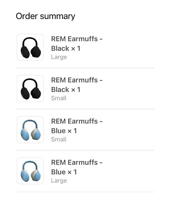Happy99 REM Blue Knit Earmuffs Size Large Y2K Heaven IN HAND