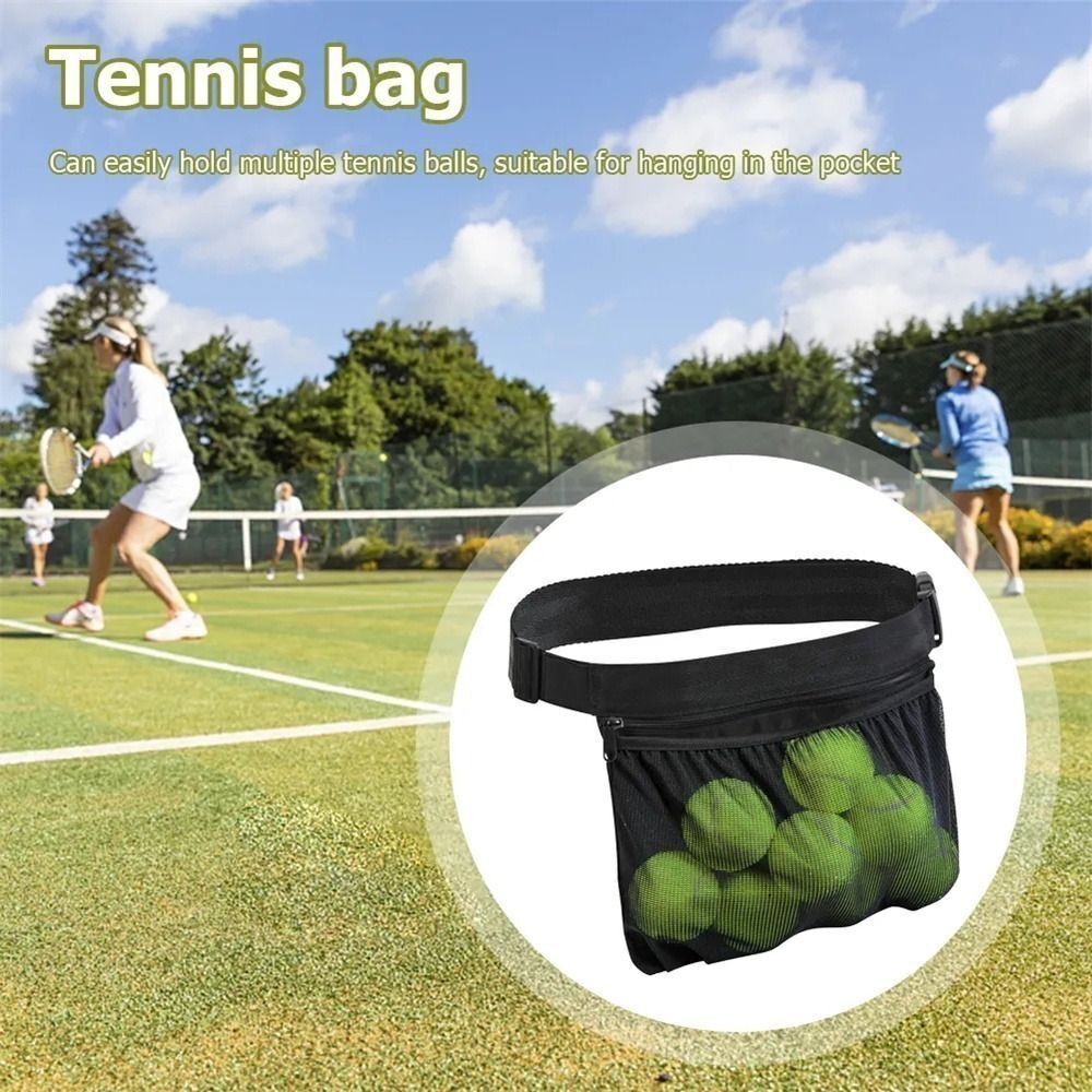 Storage Bag Tennis Ball Carry Bag Adjustable Belt Pickleball Bag eBay