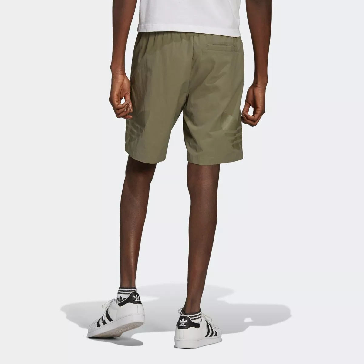 Olive green top adidas shorts