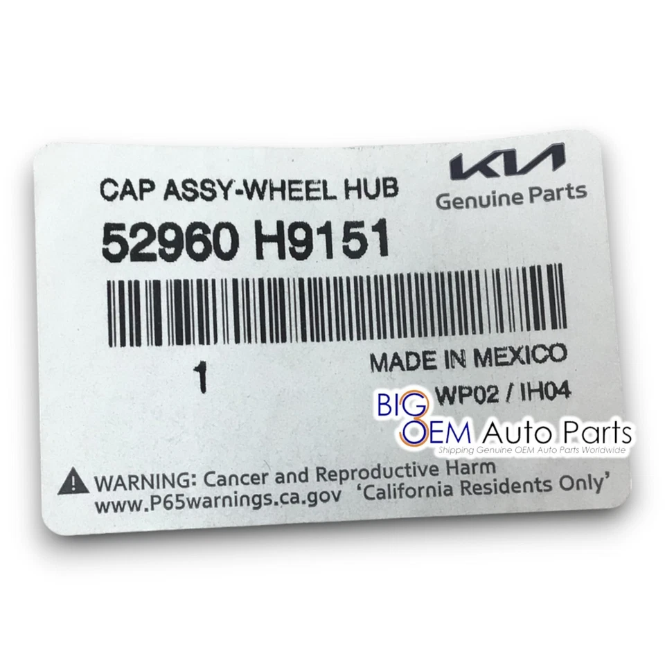 KIA Rio 2017-2020 15" cubierta de tapacubos completa de rueda de acero nueva OEM 52960-H9151 Foto 4 de 4