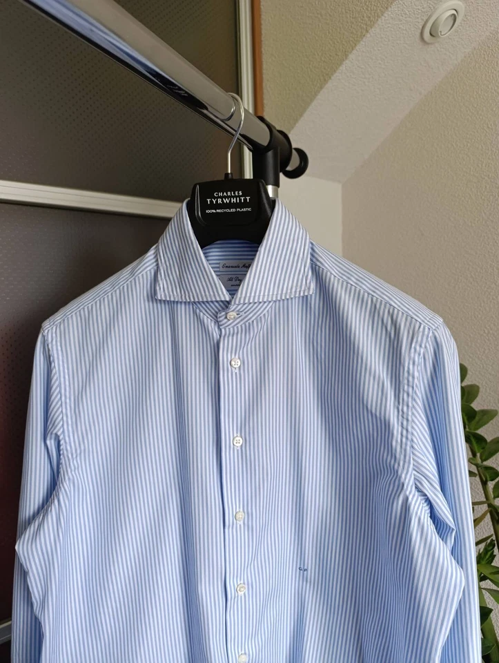 EMANUELE MAFFEIS CAMICIA A RIGHE SENZA RUGHE TUTTO IL GIORNO CON GEMELLI - Immagine 2 di 4