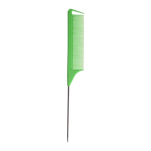 Rat Fine-tooth Handle Comb Hairdressing To Style Tail Metal Hair 23.5cm - Picture 21 of 21