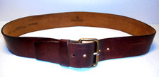 VTG 1960's Saddle Leather Canterbury Boho Hippie 2" Wide Belt Size 36 England