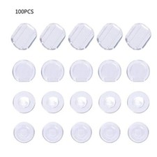 Earring Pads 4 Sizes Comfort Earring Cushions Pads Silicone for Clip-on Earrings