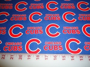 Chicago Cubs Baseball Team Fabric Sold By Half Yards Chicago Cubs Baseball Team Fabric Sold By Half Yards
