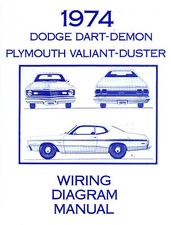 1974  74 Plymouth Dusterdart Wiring Diagram