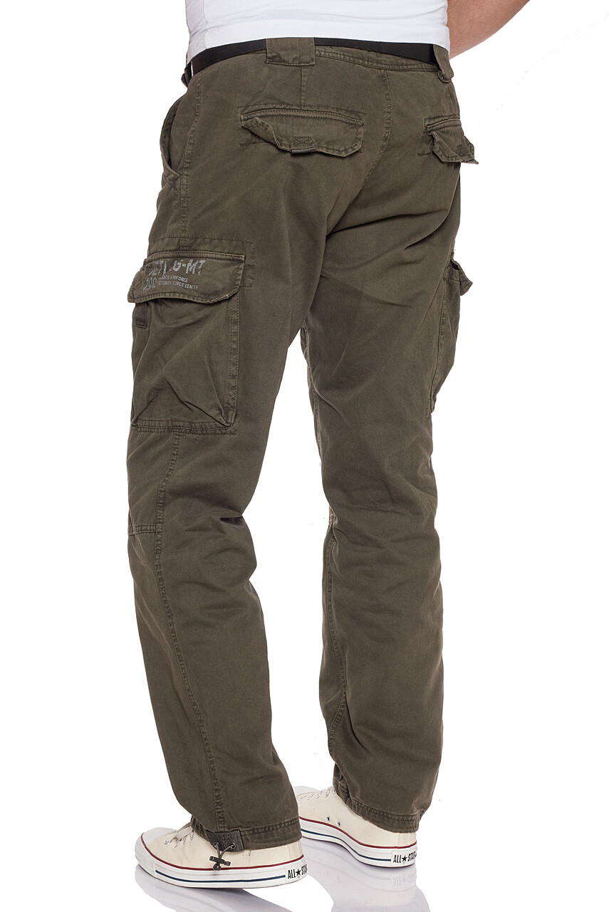 JET LAG Herren Cargohose FW 011 – Robuste Outdoor-Hose Mit Vielen Taschen, 100% Baumwolle
