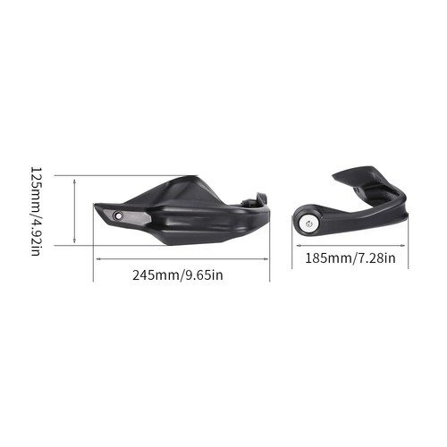 For Suzuki GSX-8S 2023-2025 Handlebar Hand Guards Protector GSX-8S LOGO Black - Picture 5 of 23