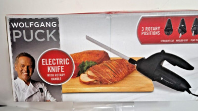 Wolfgang Puck Electric Carving Knife 3 Rotary Positions + Book Tested READ VIDEO