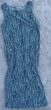 Forever 21 Contemporary Women's Medium Blue/Green Sleeveless Form Fitting Dress