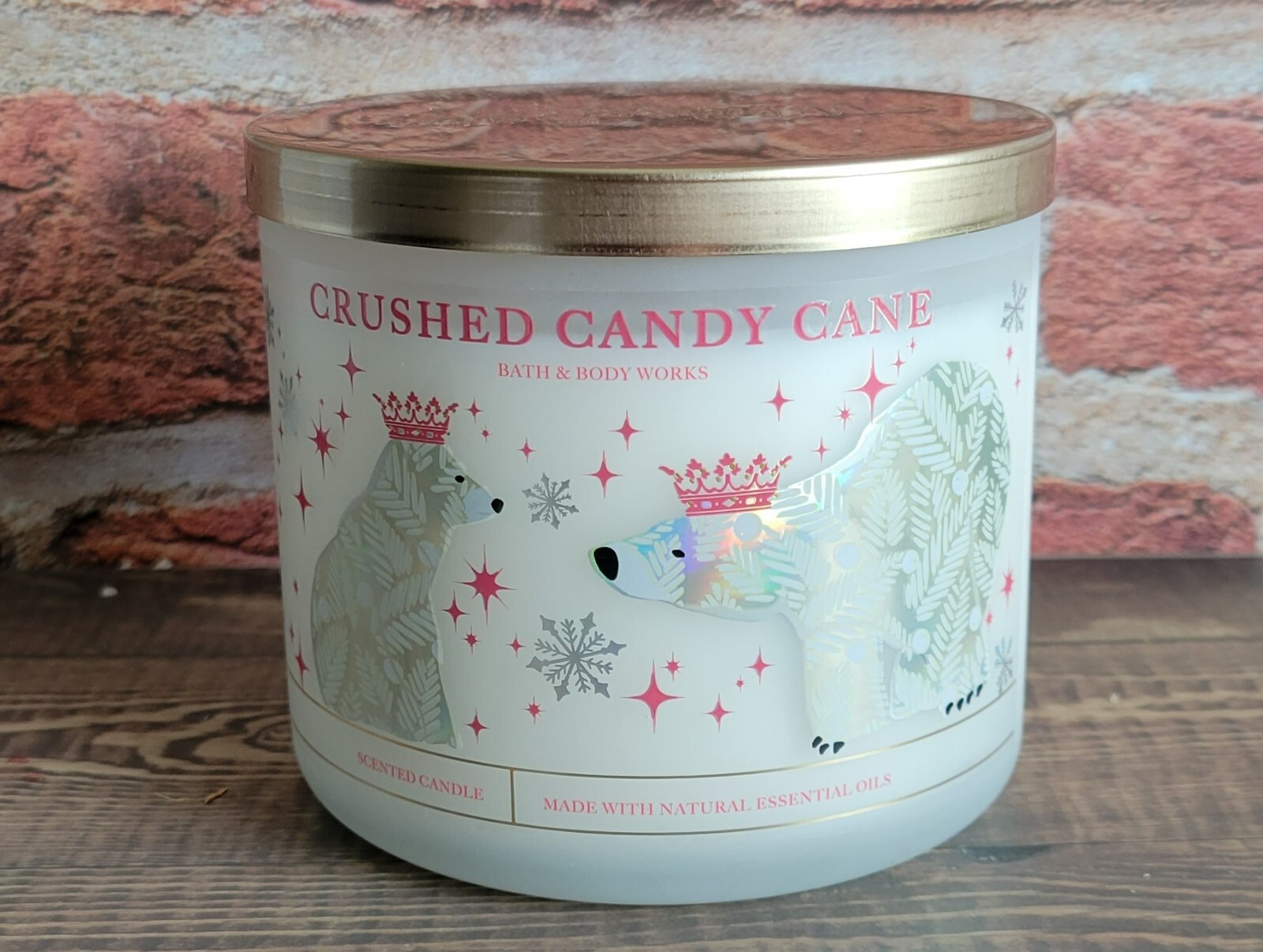 Bath And Body Works Crushed Candy Cane 3 Wick Candle 14 5 Oz Ebay
