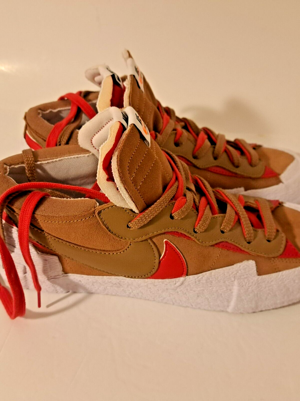 SACAI X NIKE NIKE BLAZER LOW X SACAI BRITISH TAN 2021 TAGLIA 12 DD1877 200