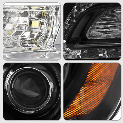 For 2011-2023 Chrysler 300 Headlights LED DRL Projector Chrome