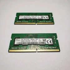 8 GB Ram; 2 x 4 GB, DDR4, 2933 MHz, SODIMM, dual-channel