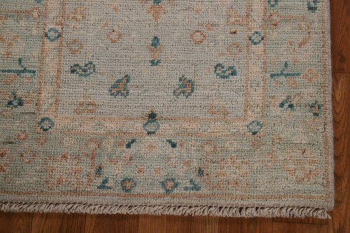 Light Blue/ Sage Green Oushak Oriental Accent Rug 2x3 Turkish Hand-made Carpet - Picture 6 of 16