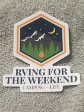 Autocollant sticker camping RVING POUR LE WEEK-END autocollant YouTuber