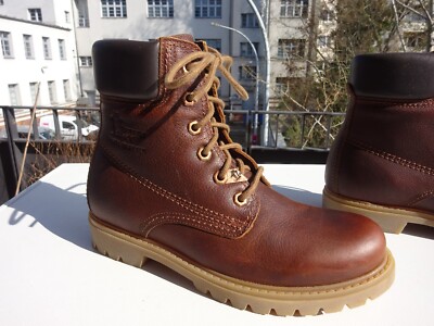Panama Jack Panama 03 waterproof women's shoes boots leather brown Spain size 38 New