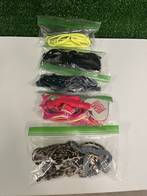 Assorted multicolor removable bra straps 