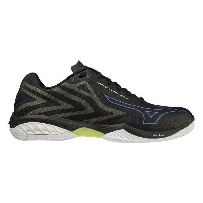 うず② Mizuno Badminton Shoes WAVE CLAW EL 2 BLACK/BLUE/YELLOW