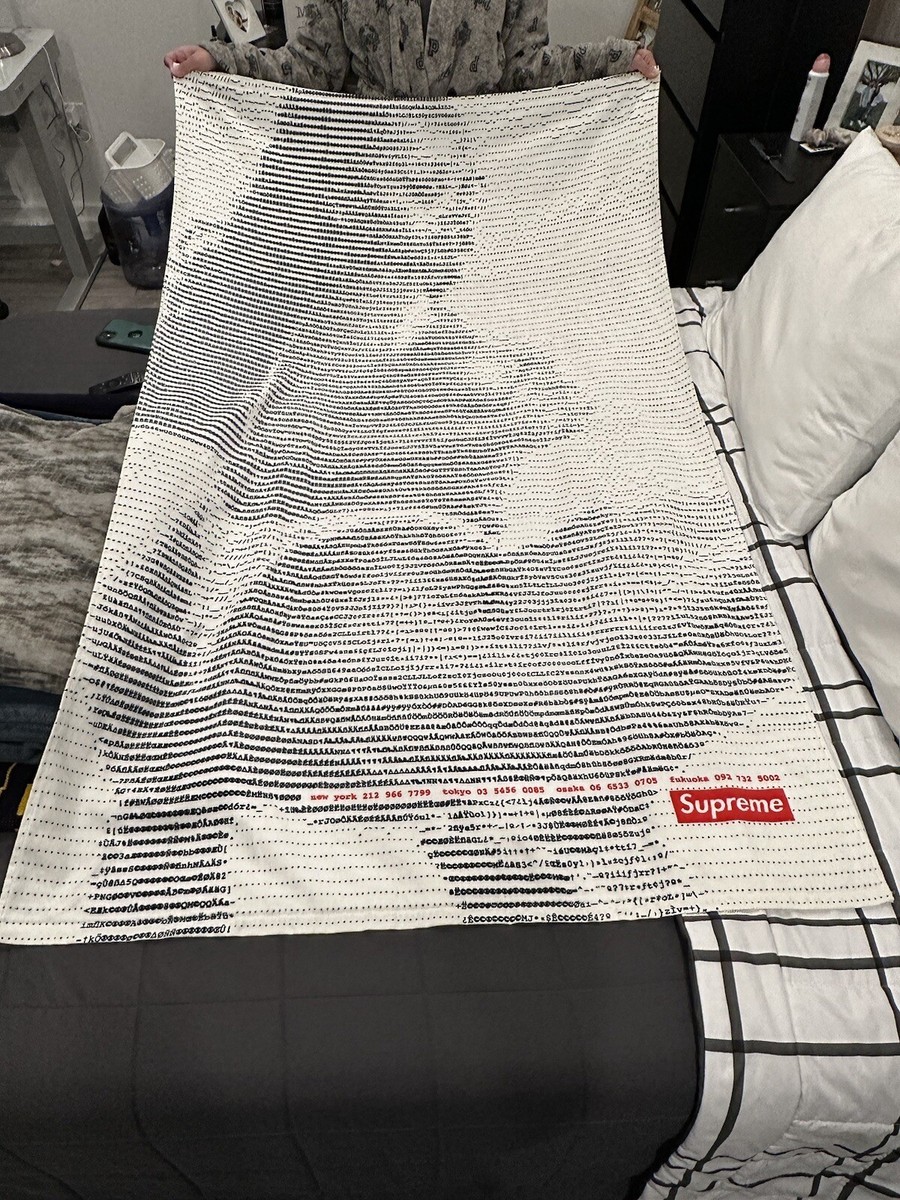 Supreme Digi Beach Towel White ビーチタオル