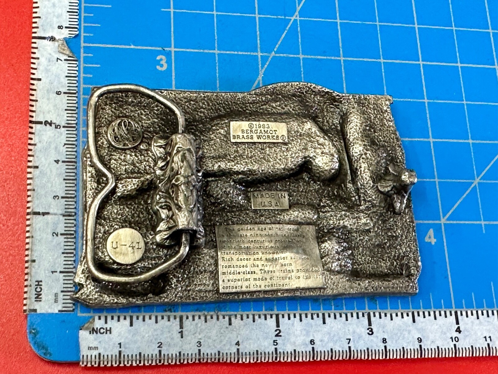 RR Train Steam Engine Under Bridge Collectors 70'… - image 9