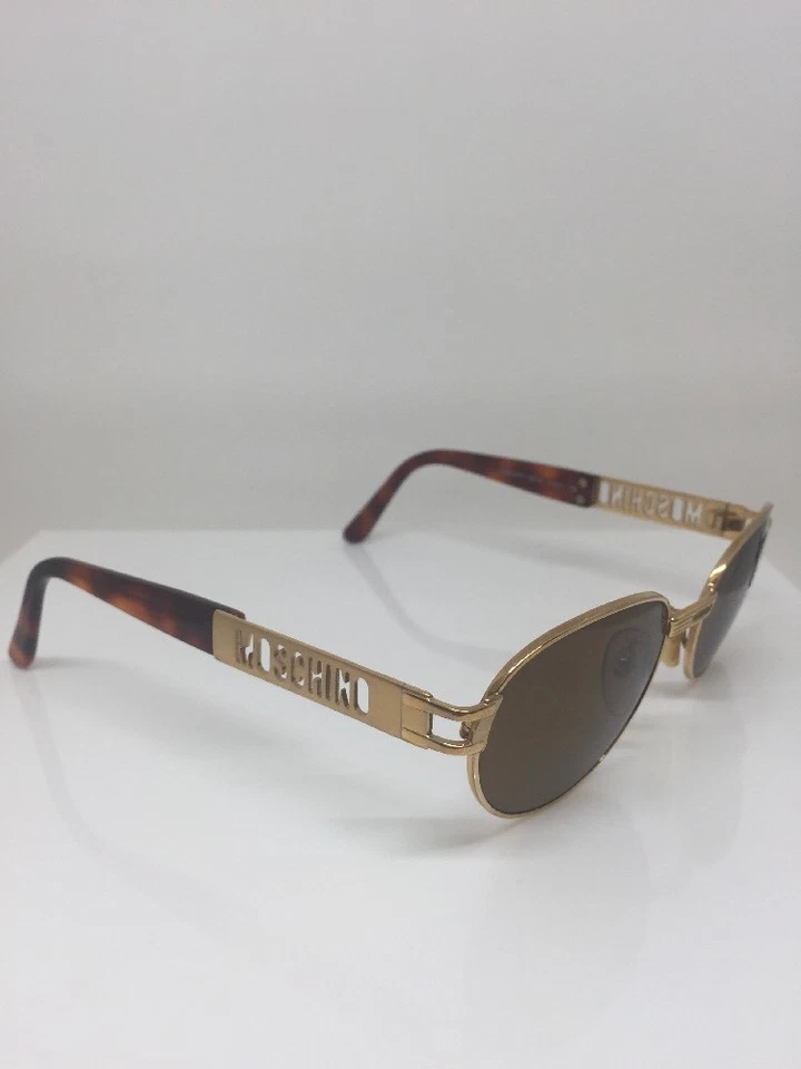 Nuevo Gafas de sol vintage PERSOL MOSCHINO MM 3018 Gafas de sol C. Dorado y tortuga Nuevo de Lote Antiguo Foto 4 de 4