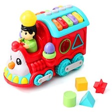 Toddler Education Train Facial Musical Locomo...