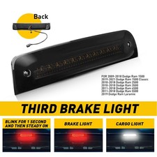 For 2009-2018 Dodge Ram 1500 2500 3500 Black Led Third 3rd Brake Light Lamp