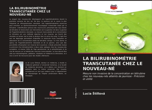 Lucia ¿Tillová | LA BilirubinomÉTrie TranscutanÉE Chez LE NOUVEAU-NÉ | Buch-image