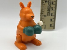 Vintage 1980s Tomy Pop Overs Boxing Kangaroo Wind Up Toy 2 1/4  Not Working