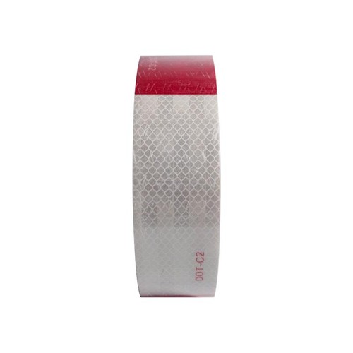 Reflective Conspicuity Tape DOT C2 Approved Red White 2 Inch x 150 Feet Roll - Picture 5 of 5
