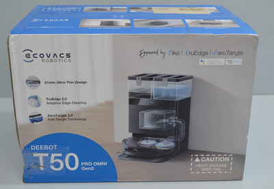 ECOVACS DEEBOT T50 PRO OMNI GEN2 Saugroboter mit Wischfunktion 21.000Pa Schwarz