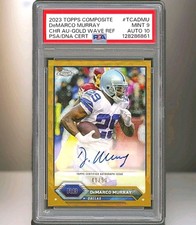 2023 Topps Composite Chrome - DeMarco Murray Auto Gold Wave /50 #TCA-DMU PSA 9