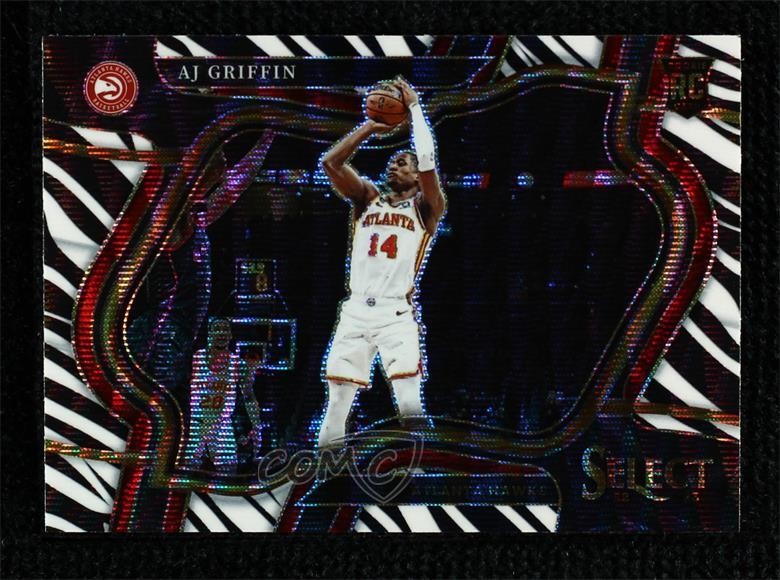 2022-23 Panini Select Courtside Zebra Prizm AJ Griffin #274 11td