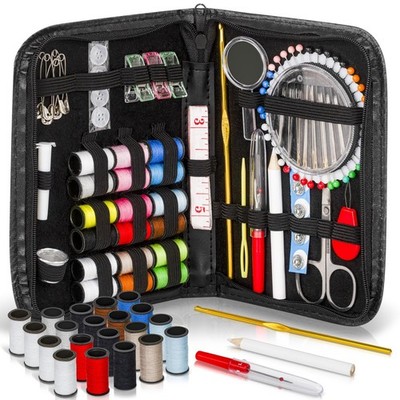 Artika Sewing Kit 142 Pcs | Portable Beginner Set | Thread Needles Scissors More