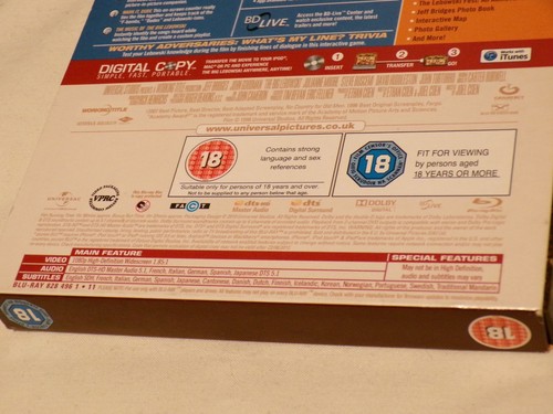 The Big Lebowski: Limited Edition – Region Free Blu Ray w Collectables – Used - Picture 5 of 9
