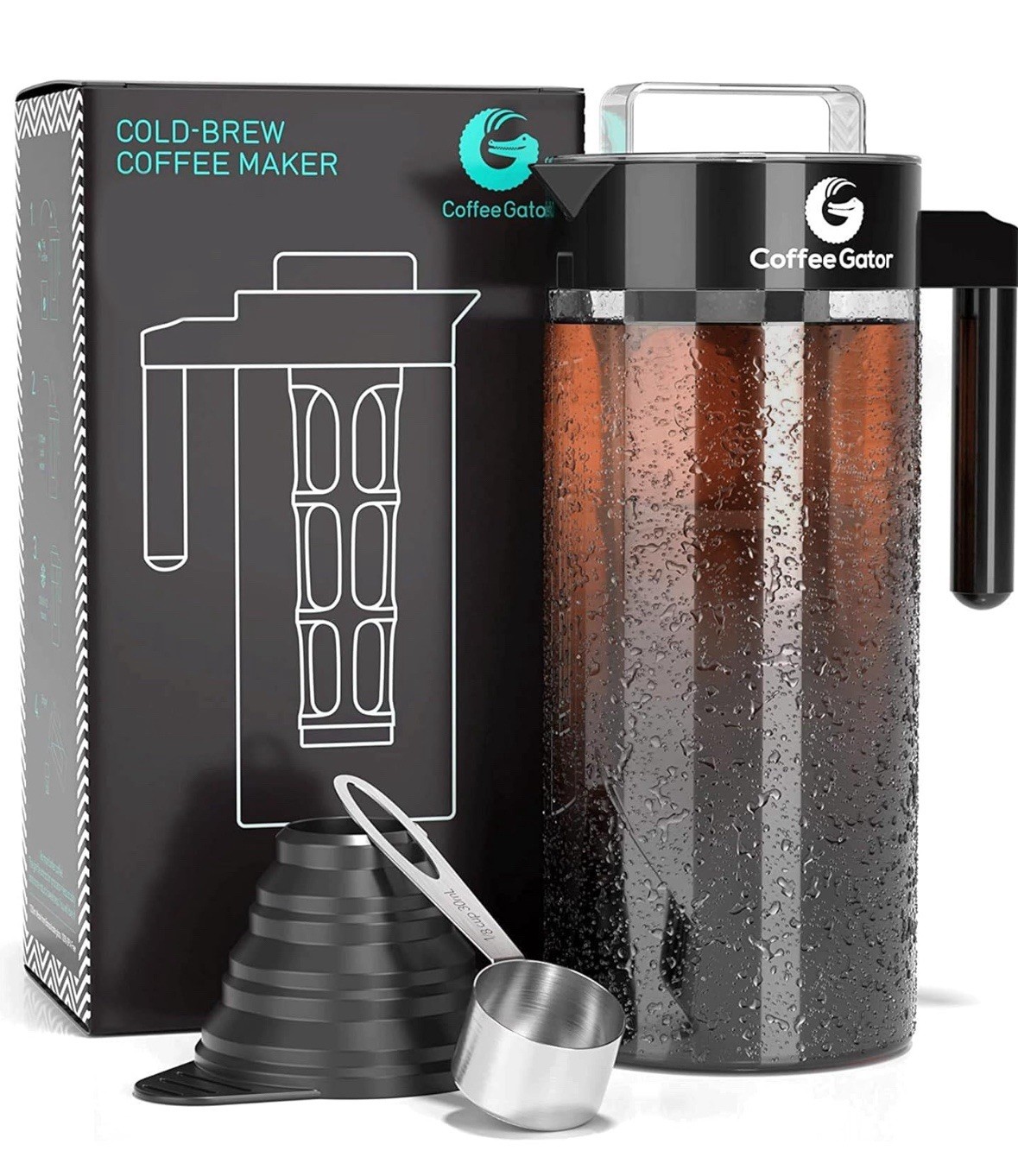 47 Oz Iced Tea And Cold Brew Maker And Pitcher Glass New