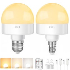 Ampoule Rechargeable, Ampoules Led à Intensité Variable E14 & E27 Avec Socle