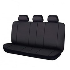 Rear Bench car seat Covers car seat Protectors Split 40/60 Better Solid Black